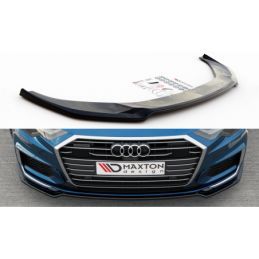 Maxton Front Splitter V.1 Audi A6 S-Line / S6 C8 Gloss Black, A6/S6/RS6 C8