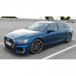 Maxton Front Splitter V.1 Audi A6 S-Line / S6 C8 Gloss Black, A6/S6/RS6 C8