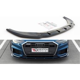 Maxton Front Splitter V.2 Audi A6 S-Line / S6 C8 Gloss Black, A6/S6/RS6 C8