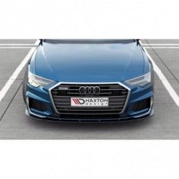 Maxton Front Splitter V.2 Audi A6 S-Line / S6 C8 Gloss Black, A6/S6/RS6 C8