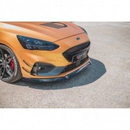 Maxton Front Splitter V.8 Ford Focus ST / ST-Line Mk4 Gloss Black, FORD