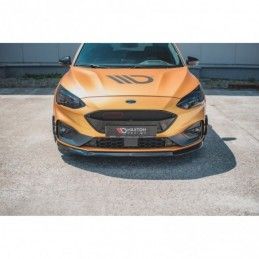 Maxton Front Splitter V.8 Ford Focus ST / ST-Line Mk4 Gloss Black, FORD