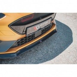 Maxton Front Splitter V.8 Ford Focus ST / ST-Line Mk4 Gloss Black, FORD