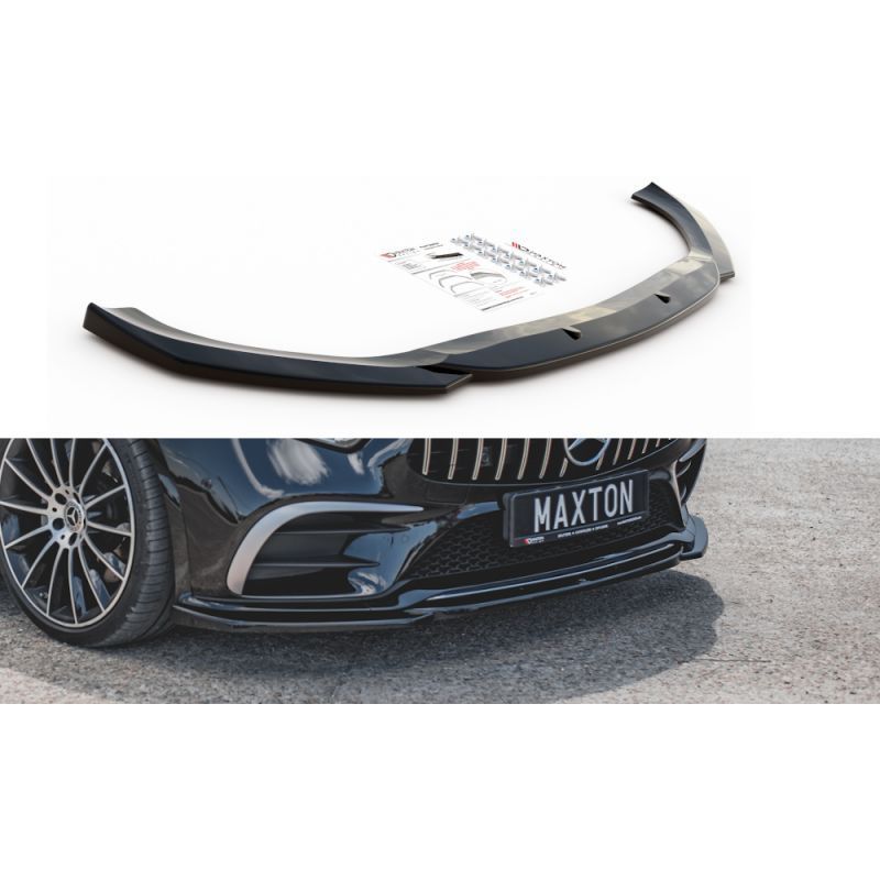 Maxton Front Splitter V.1 Mercedes-Benz CLS AMG-Line / 53AMG C257 Gloss Black, MERCEDES