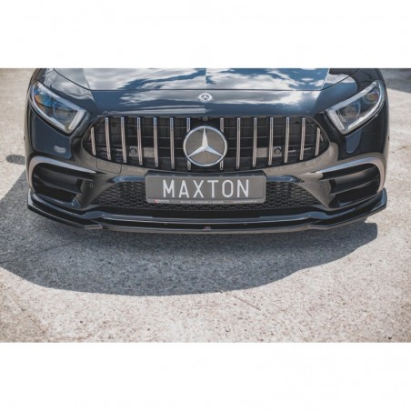 Maxton Front Splitter V.1 Mercedes-Benz CLS AMG-Line / 53AMG C257 Gloss Black, MERCEDES