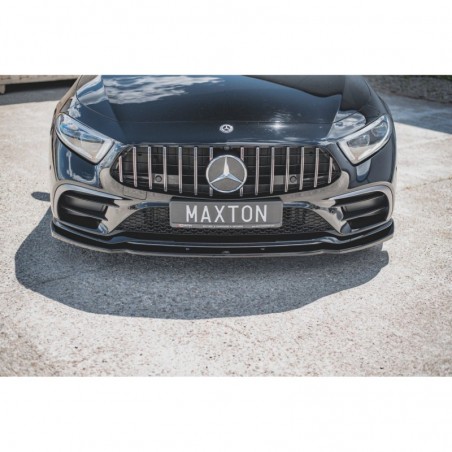 Maxton Front Splitter V.2 Mercedes-Benz CLS AMG-Line / 53AMG C257 Gloss Black, MERCEDES