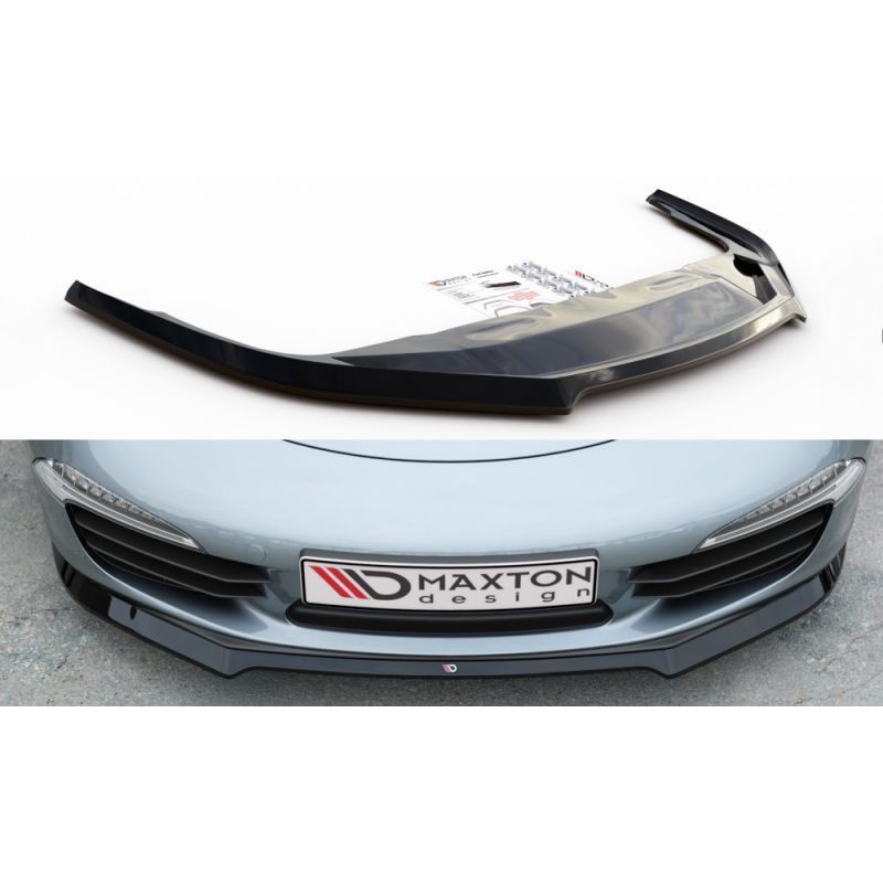 Maxton Front Splitter V.2 Porsche 911 Carrera 991 Gloss Black, 991