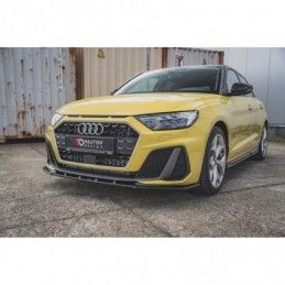 Maxton Front Splitter V.1 Audi A1 S-Line GB Gloss Black, A1 GB 2018-