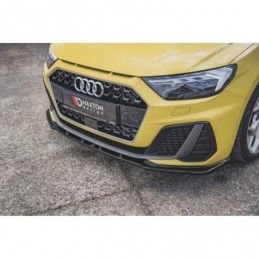 Maxton Front Splitter V.1 Audi A1 S-Line GB Gloss Black, A1 GB 2018-