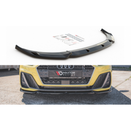 Maxton Front Splitter V.3 Audi A1 S-Line GB Gloss Black, A1 GB 2018-