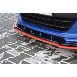 Maxton FRONT SPLITTER V.4 SUBARU BRZ FACELIFT Gloss Black + Red, MAXTON DESIGN