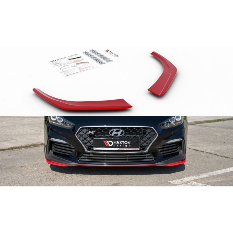 Maxton Front Splitters Hyundai I30 N Mk3 Hatchback / Fastback , Hyundai