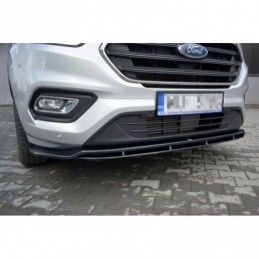 Maxton Front Splitter Ford Transit Custom Mk.1 FL Gloss Black, Transit