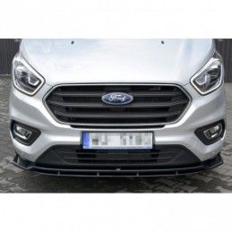 Maxton Front Splitter Ford Transit Custom Mk.1 FL Gloss Black, Transit