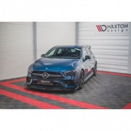 Maxton Front Splitter V.3 Mercedes A35 AMG Aero W177 Gloss Black, CLASSE A