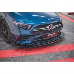 Maxton Front Splitter V.3 Mercedes A35 AMG Aero W177 Gloss Black, CLASSE A