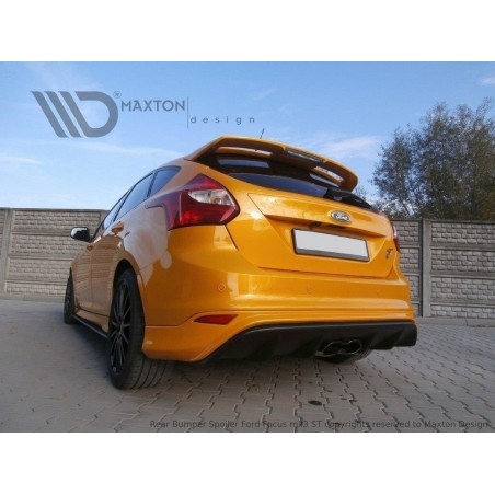 Maxton Rear Valance Ford Focus ST Mk3 (RS Look) Gloss Black, FORD