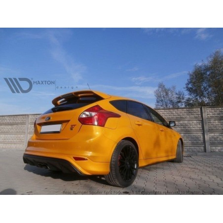 Maxton Rear Valance Ford Focus ST Mk3 (RS Look) Gloss Black, FORD