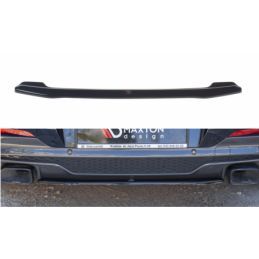 Maxton Central Rear Splitter for BMW X4 M-Pack G02 Gloss Black, X4 G02