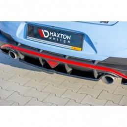 Maxton Central Rear Splitter Hyundai I30 N Mk3 Fastback Gloss Black, Hyundai