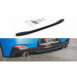 Maxton Central Rear Splitter for BMW X2 F39 M-Pack Gloss Black, X2 F39