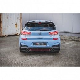 Maxton Central Rear Splitter Hyundai I30 N Mk3 Hatchback Gloss Black, Hyundai