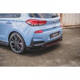 Maxton Central Rear Splitter Hyundai I30 N Mk3 Hatchback Gloss Black, Hyundai