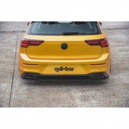Maxton Central Rear Splitter VW Golf 8 Gloss Black, Golf 8