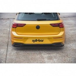 Maxton Central Rear Splitter VW Golf 8 Gloss Black, Golf 8