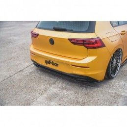 Maxton Central Rear Splitter VW Golf 8 Gloss Black, Golf 8