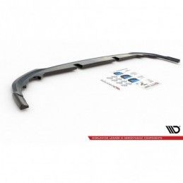 Maxton Central Rear Splitter VW Golf 8 Gloss Black, Golf 8