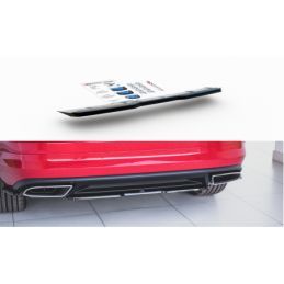 Maxton Central Rear Splitter Skoda Kodiaq RS Gloss Black, SKODA