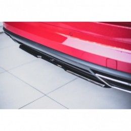 Maxton Central Rear Splitter Skoda Kodiaq RS Gloss Black, SKODA