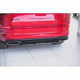 Maxton Central Rear Splitter Skoda Kodiaq RS Gloss Black, SKODA