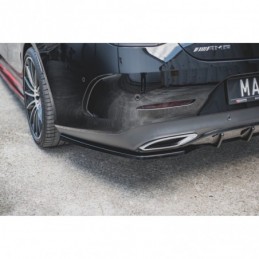 Maxton Central Rear Splitter Mercedes-Benz CLS AMG-Line C257 Gloss Black, MERCEDES