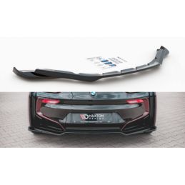 Maxton Central Rear Splitter BMW i8 Gloss Black, I8