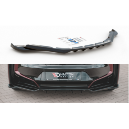Maxton Central Rear Splitter (with vertical bars) BMW i8 Gloss Black, I8