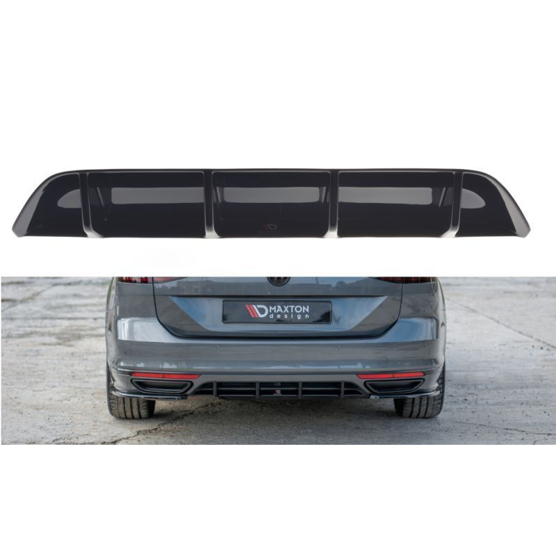 Maxton Rear Valance Volkswagen Passat R-Line B8 Gloss Black, Passat B8