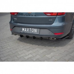 Maxton Rear Valance V.1 Seat Leon Cupra Mk3 FL Sportstourer Gloss Black, Leon Mk3 / Facelift Cupra