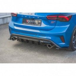 Maxton Rear Valance V.2 Ford Focus ST Mk4 Gloss Black, Focus Mk4 / ST-Line