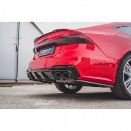 Maxton Rear Valance Audi S7 C8 Gloss Black, A7/ S7 / RS7 - C8