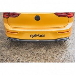 Maxton Rear Valance VW Golf 8 Gloss Black, Golf 8