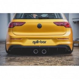 Maxton Rear Valance VW Golf 8 (R32 Look) Gloss Black, Golf 8