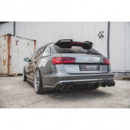 Maxton Rear Valance Audi S6 / A6 S-Line C7 FL Gloss Black, A7/ S7 / RS7 - C7