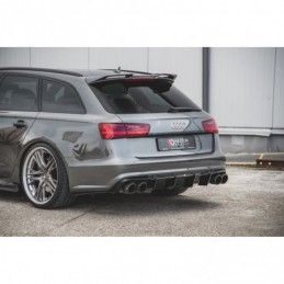 Maxton Rear Valance Audi S6 / A6 S-Line C7 FL Gloss Black, A7/ S7 / RS7 - C7