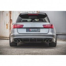 Maxton Rear Valance Audi S6 / A6 S-Line C7 FL Gloss Black, A7/ S7 / RS7 - C7