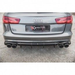 Maxton Rear Valance Audi S6 / A6 S-Line C7 FL Gloss Black, A7/ S7 / RS7 - C7