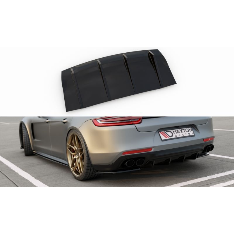 Maxton Rear Valance Porsche Panamera GTS 971 Gloss Black, Panamera