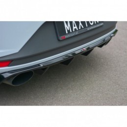 Maxton Rear Valance Seat Leon III Cupra Gloss Black, Leon Mk3 / Facelift Cupra