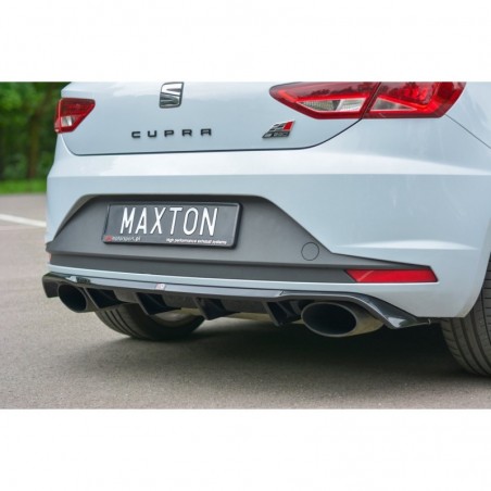 Maxton Rear Valance Seat Leon III Cupra Gloss Black, Leon Mk3 / Facelift Cupra